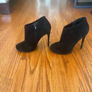 Steve Madden Black Suede Stiletto Booties